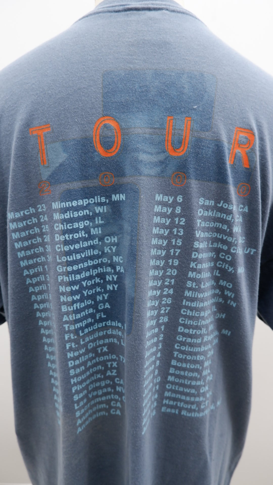 Vintage 2000 Tina Turner Twenty Four Seven Tour T-Shirt Made In USA Giant Tag