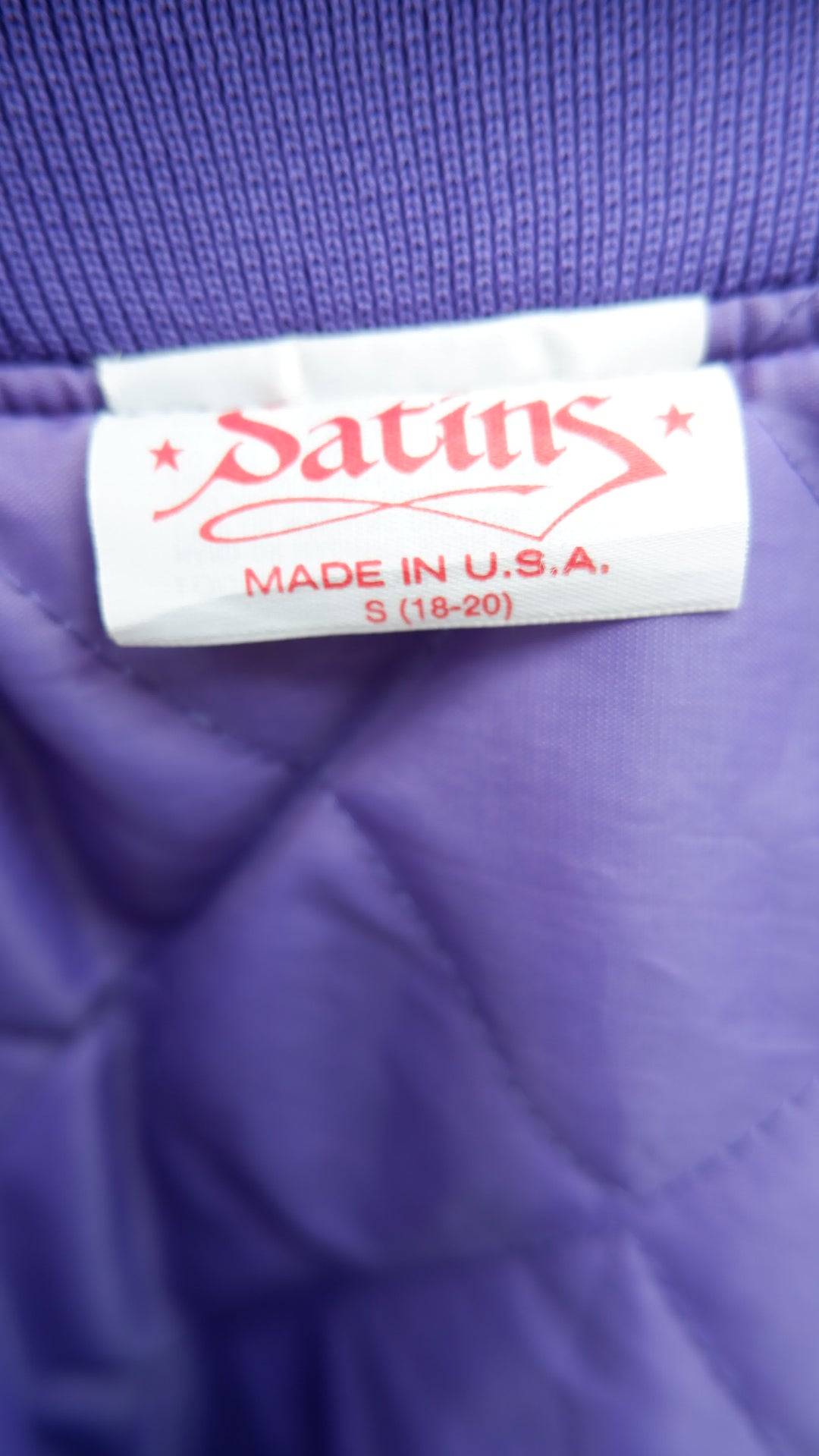 Vintage Satins Ron Smith Trucking Inc. Bomber Jacket Made In USA