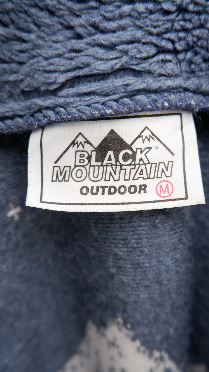 Vintage Black Mountain Outdoor Full Zip Fleece Jacket Made In USA