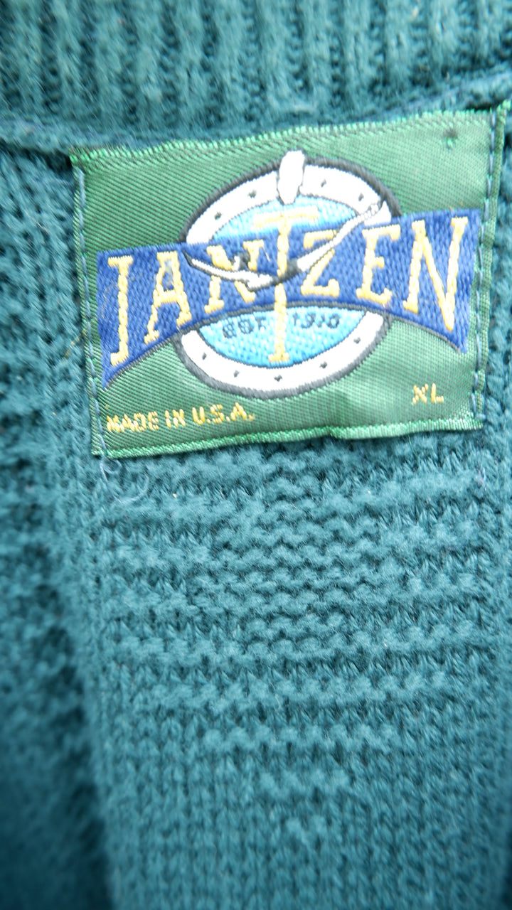 Vintage Jantzen Cable Knit Sweater Made In USA
