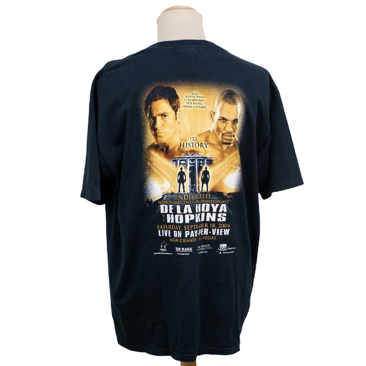 Vintage 2004 Dela Hoya Vs.Hopkins Undisputed Middleweight Championship Boxing T-Shirt