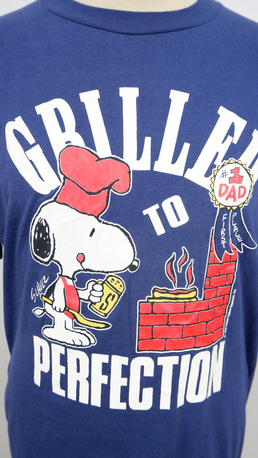 Vintage Artex Sportswear Snoopy Grilled To Perfection T-Shirt  Single Stitch Made In USA
