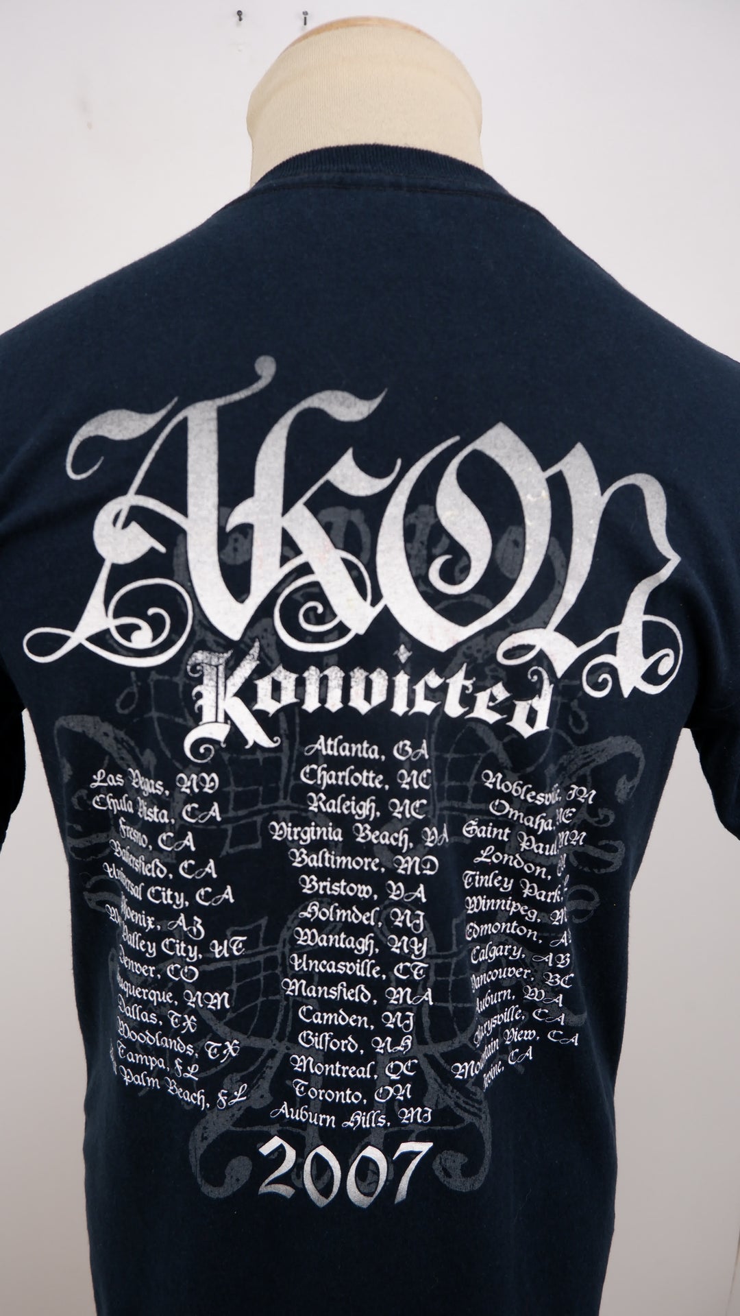 Vintage Akon Konvicted 2007 Tour T-Shirt