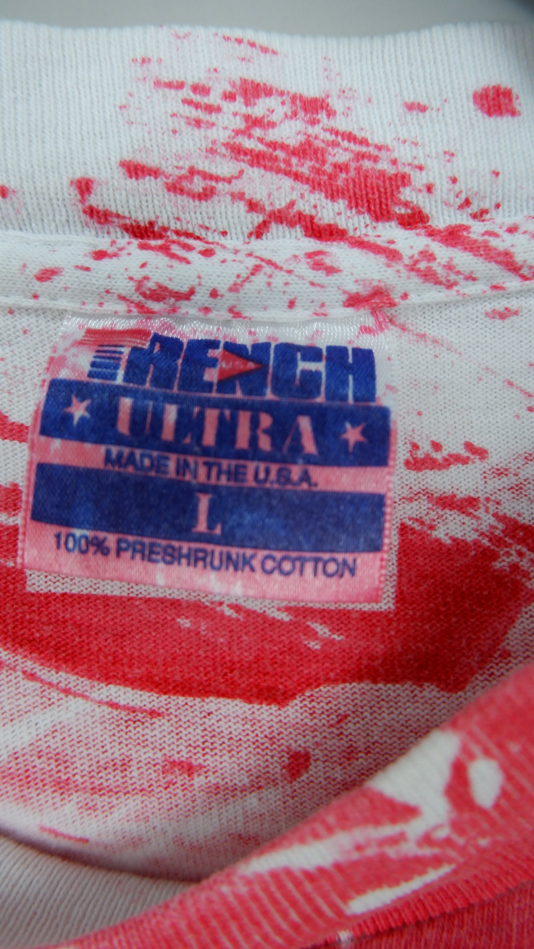 Vintage 92 San Diego CA America's Cup All Over Print Single Stitch T-Shirt Made In USA
