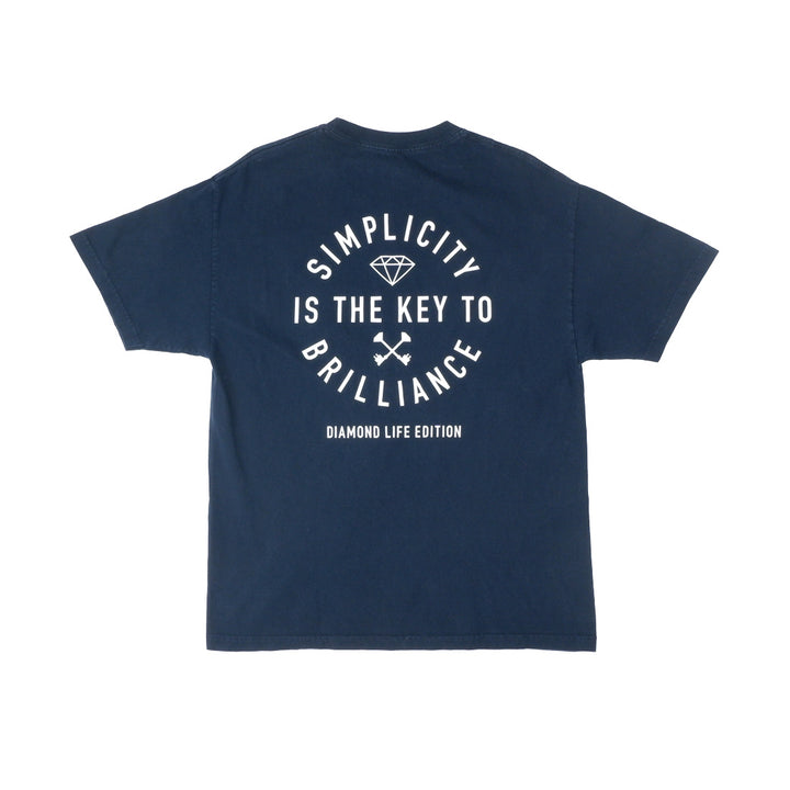 Mens Diamond Supply Simplicity Is The Key To Brilliance T-Shirt