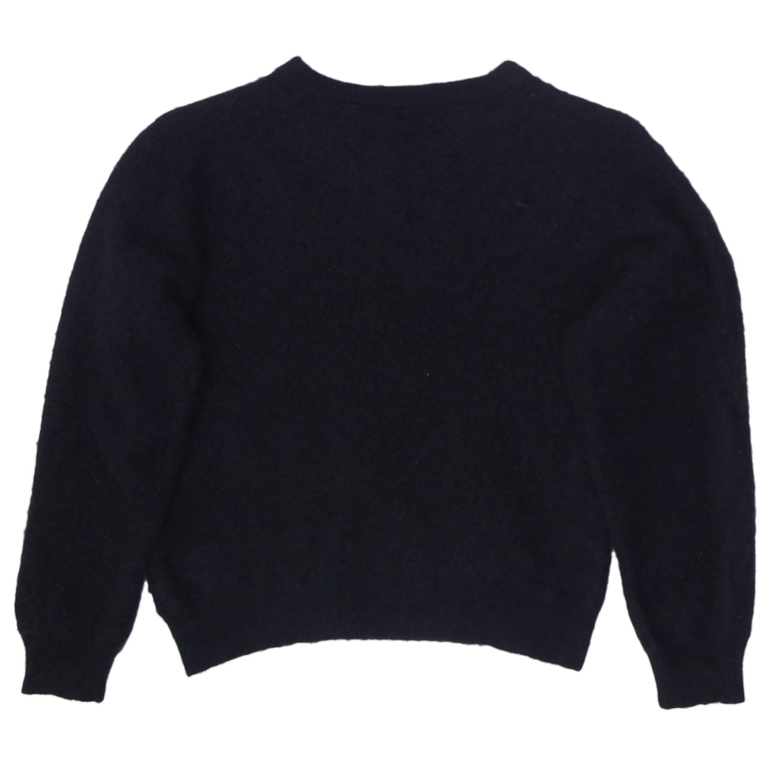 Ladies American Blue 100% Pure Cashmere Black Sweater