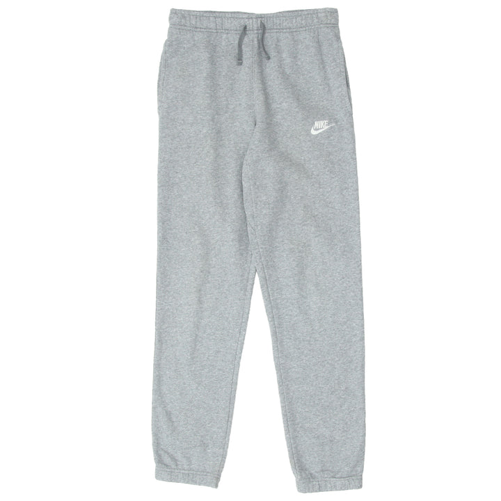 Nike Swoosh Spell-out Gray Youth Girls fleece track Pants