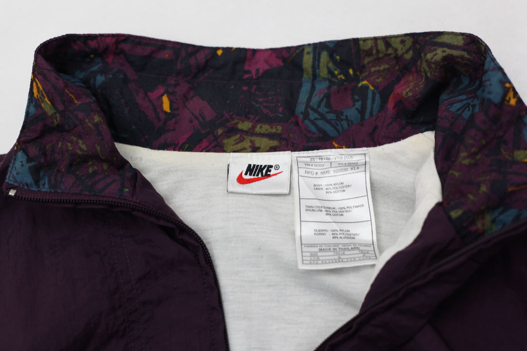 Vintage Nike 90's Spell Out Swoosh Full Zip Ladies Windbreaker Jacket