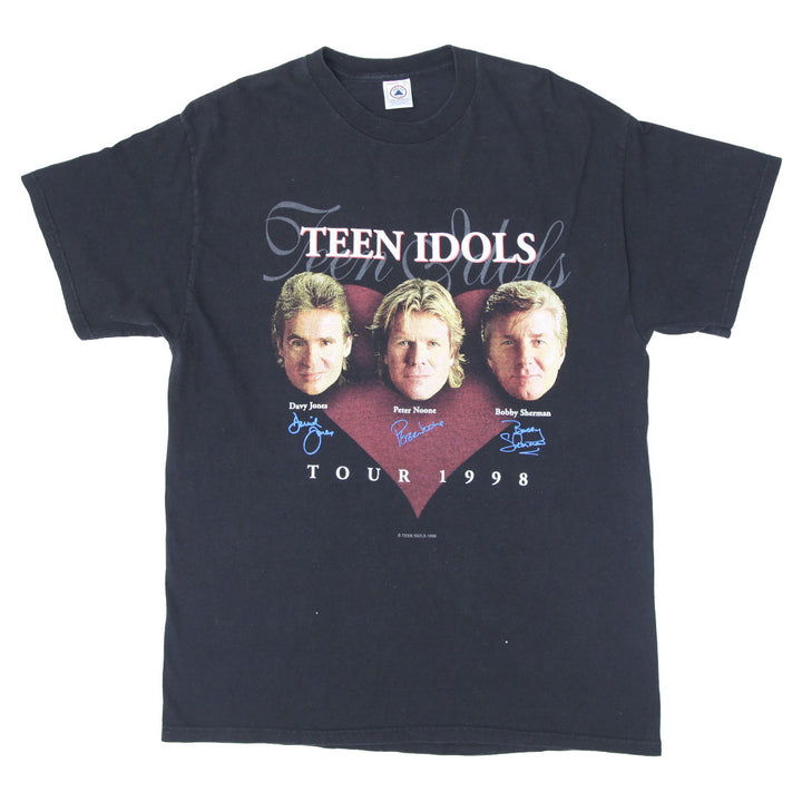 1998 Vintage Teen Idols Tour T-Shirt Black Delta Pro Weight XL