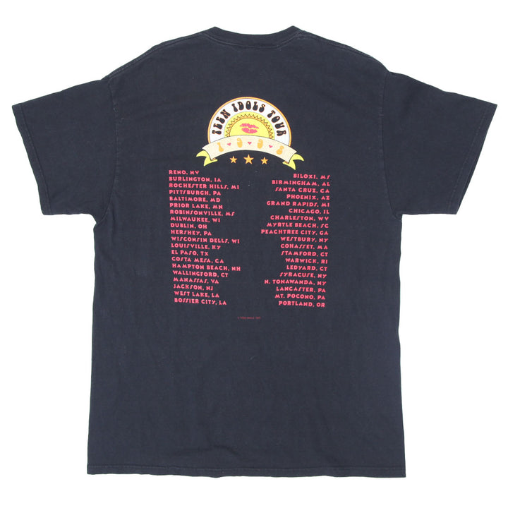 1998 Vintage Teen Idols Tour T-Shirt Black Delta Pro Weight XL