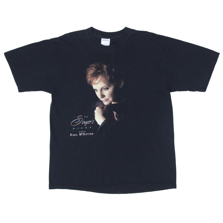 1999 Vintage Reba McEntire The Singer's Diary T-Shirt S.Stitch Made in USA XL