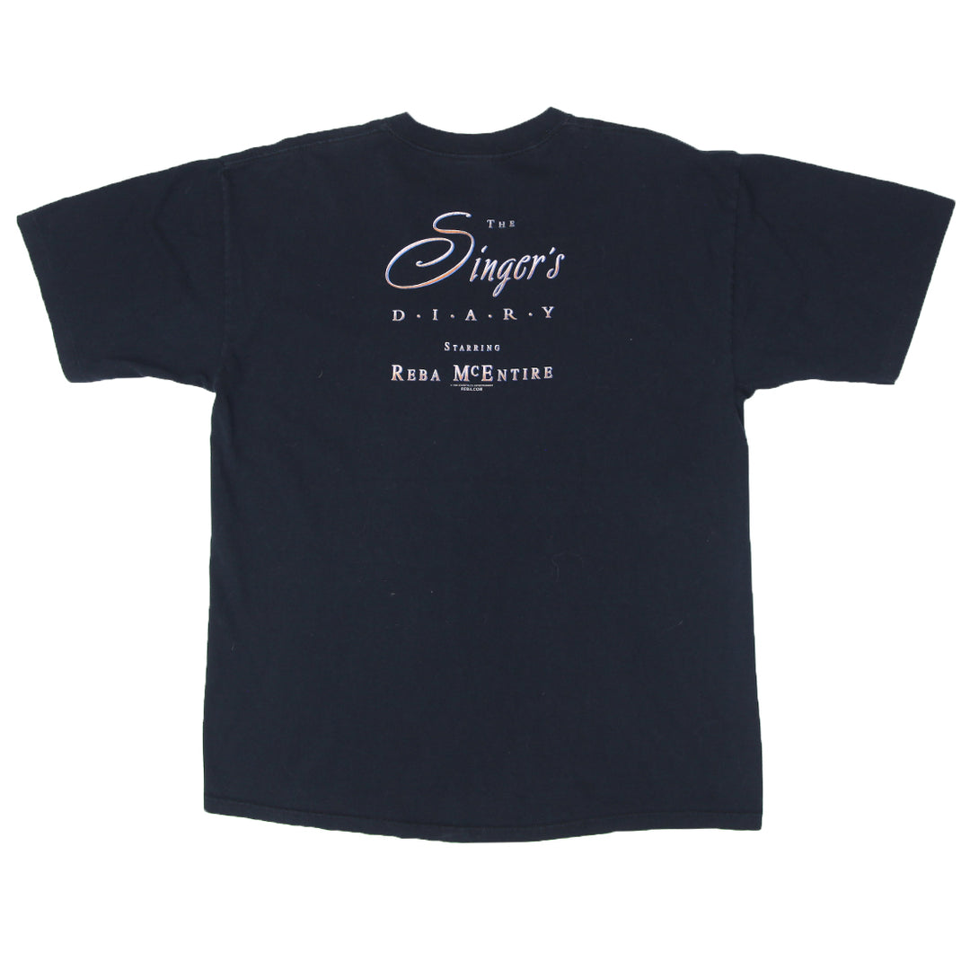 1999 Vintage Reba McEntire The Singer's Diary T-Shirt S.Stitch Made in USA XL