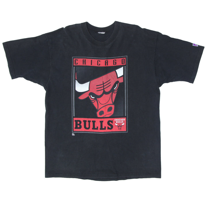 Vintage Chicago Bulls T-Shirt Black Pro Player XL