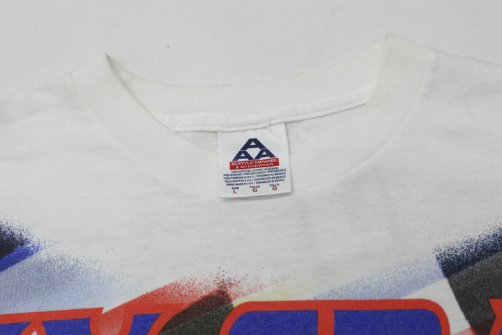 2002 Vintage Ricky Craven Tide Racing AOP T-Shirt White AAA L
