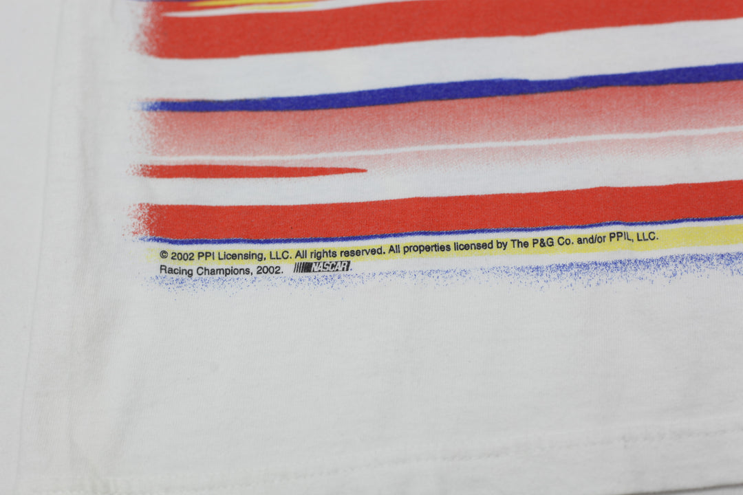 2002 Vintage Ricky Craven Tide Racing AOP T-Shirt White AAA L