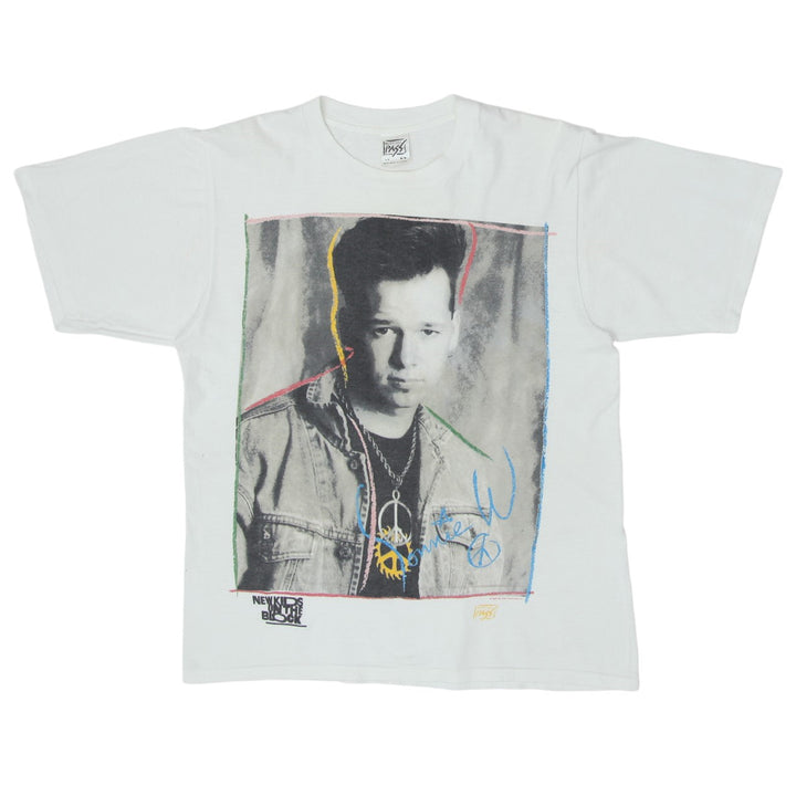 1989 Vintage Donnie New Kids On The Block T-Shirt S.Stitch White M