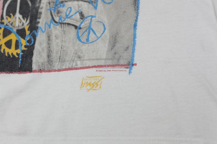 1989 Vintage Donnie New Kids On The Block T-Shirt S.Stitch White M