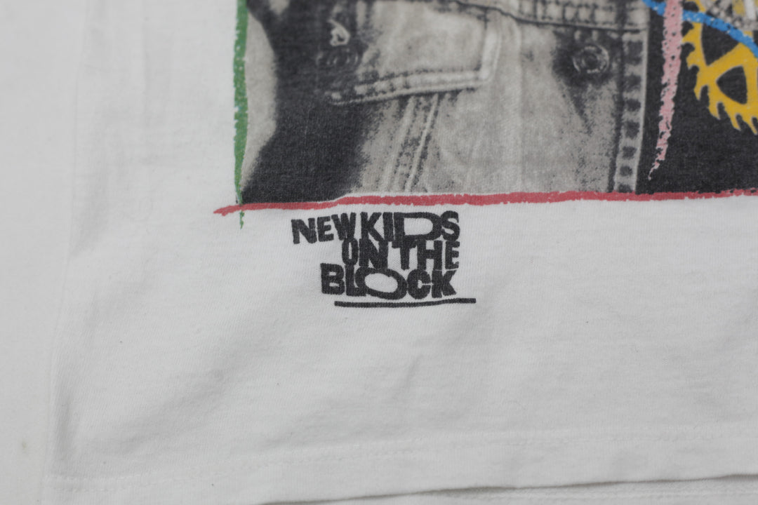 1989 Vintage Donnie New Kids On The Block T-Shirt S.Stitch White M
