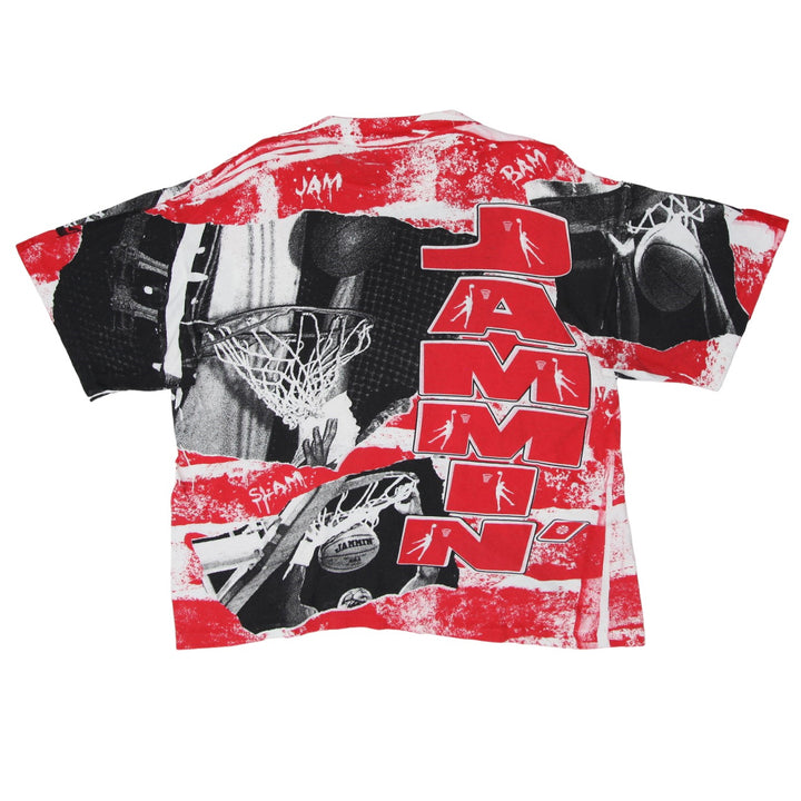 Vintage Okina Slam Jammin' Basketball AOP T-Shirt Single Stitch L
