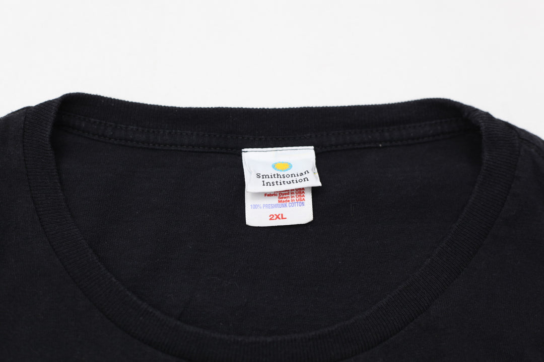 Vintage National Air And Space Museum Solar System T-Shirt Black Bayside 2XL