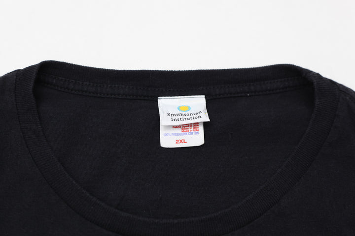 Vintage National Air And Space Museum Solar System T-Shirt Black Bayside 2XL