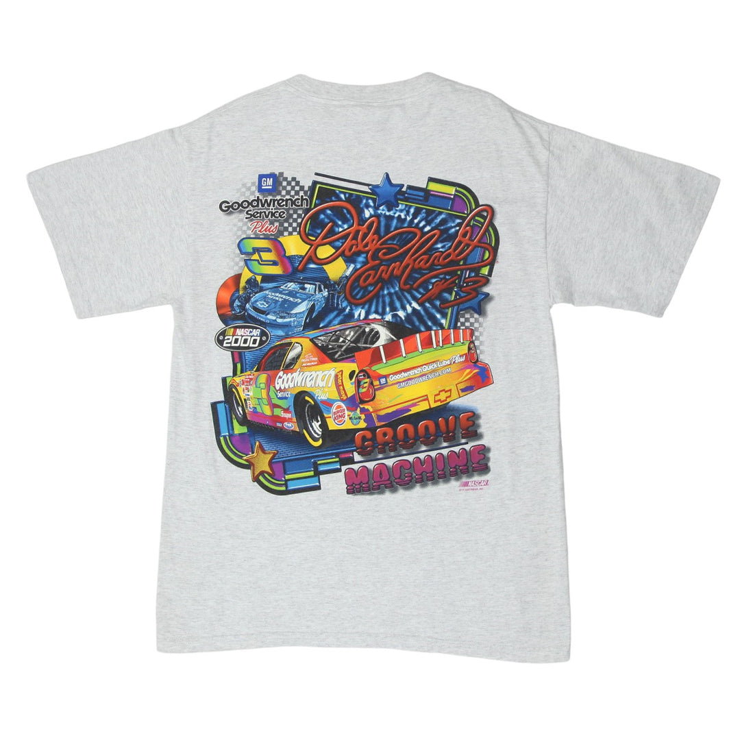 Vintage Dale Earnhardt Nascar Racing T-Shirt Gray Chase M