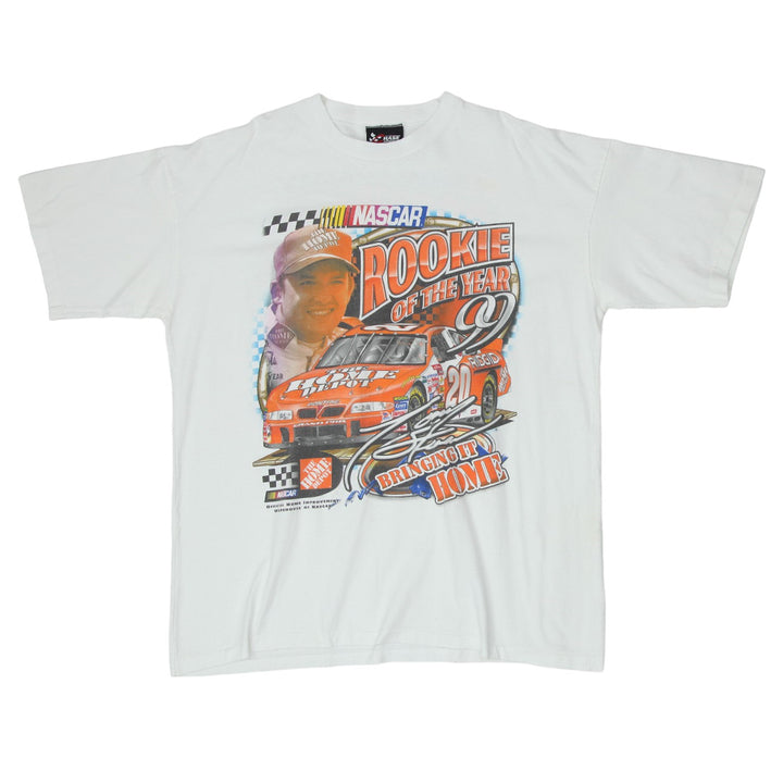 1999 Vintage Tony Stewart Rookie Of The Year Nascar Racing T-Shirt White L
