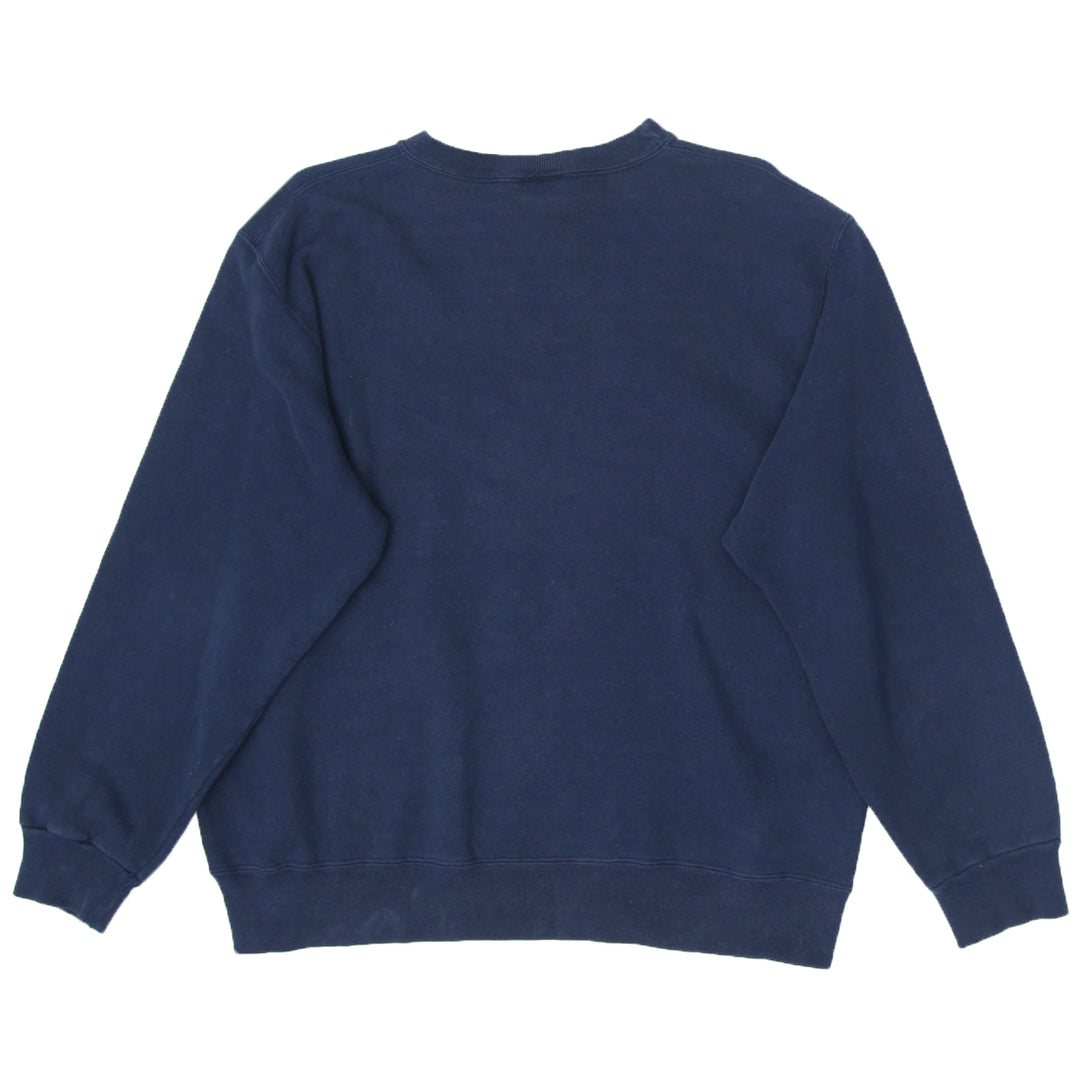 Vintage Champion Embroidered Navy Crewneck Sweatshirt Made in USA