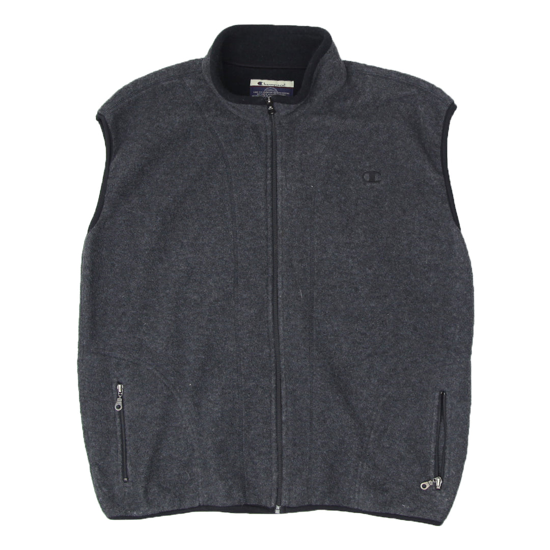 Shop Vintage Champion Full Zip Fleece Vest Fashion Rerun