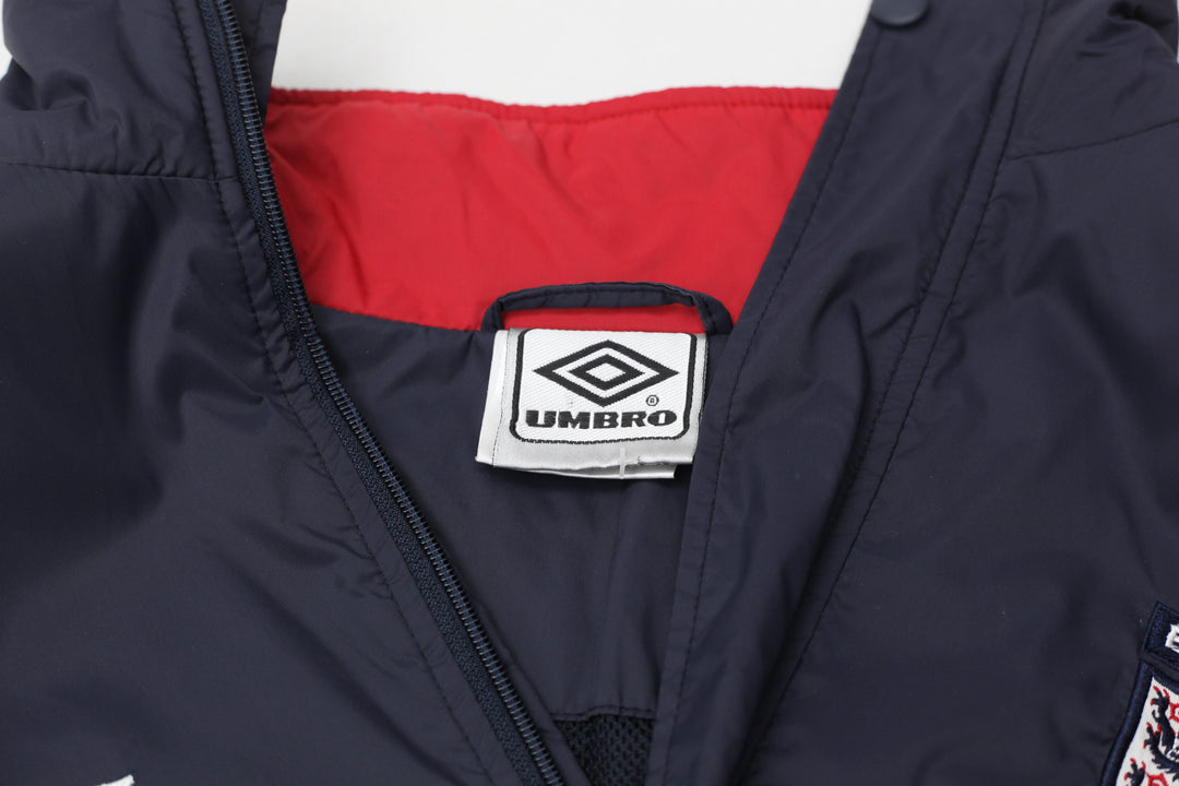 Mens Umbro England Full Zip Windbreaker Jacket
