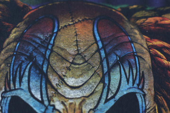 Vintage Evil Clown AOP T-Shirt Black L