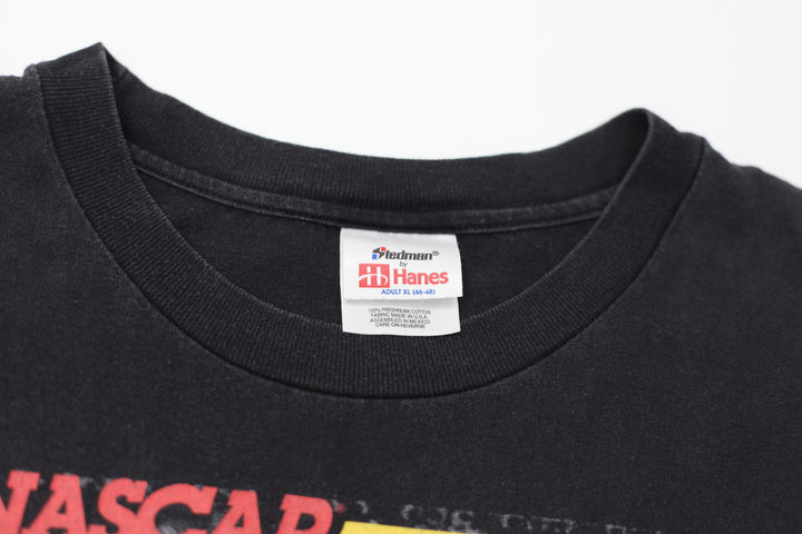 1999 Vintage Nascar Winston Cup Tour T-Shirt Made In USA Black Hanes XL