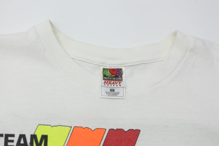 1999 Vintage Team Menard Indy Champion Race To Savings T-Shirt White L