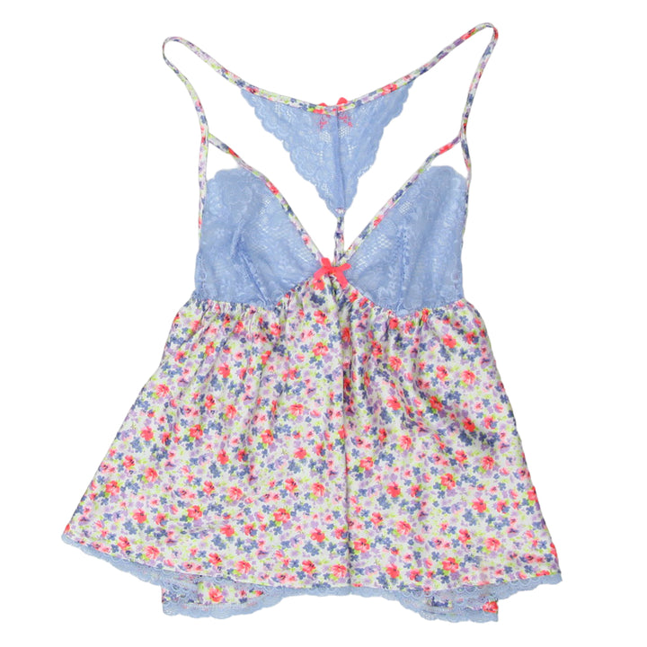 Y2K Victoria's Secret Strappy Floral Racerback Top
