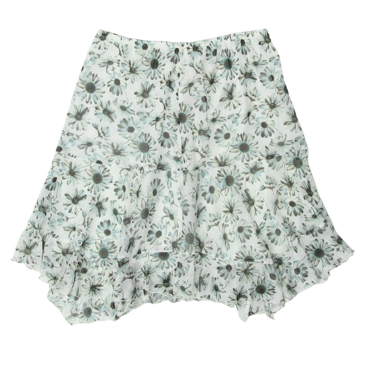 Y2K Mesh Floral Skirt