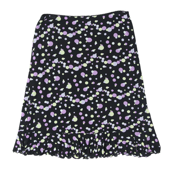 Y2K Mesh Printed Skirt