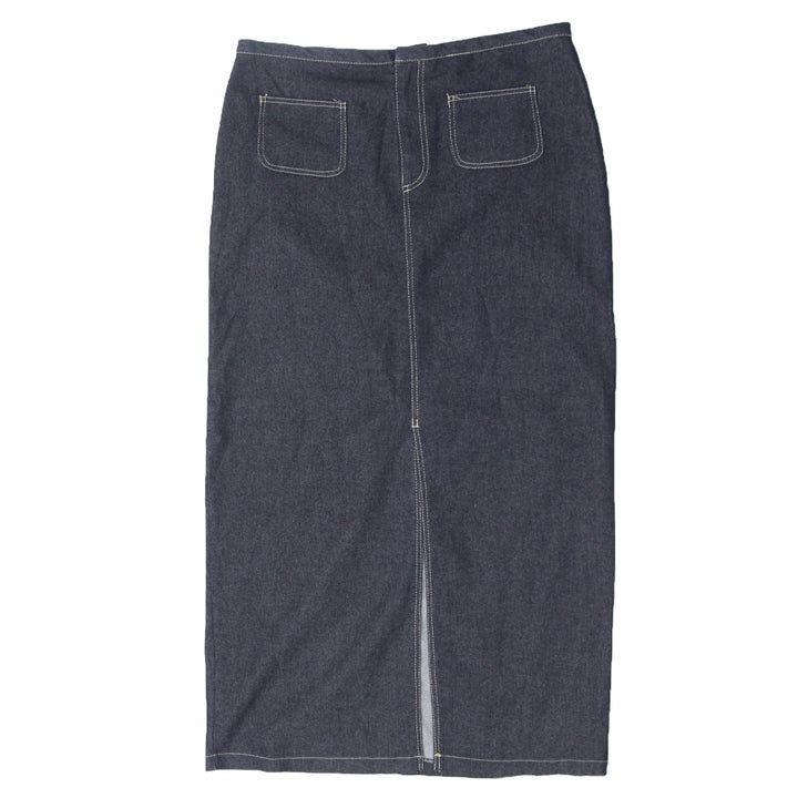 Y2K Denim Maxi Skirt