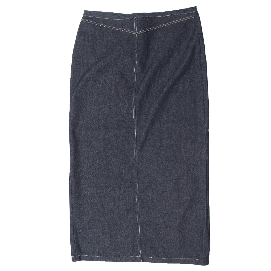 Y2K Denim Maxi Skirt