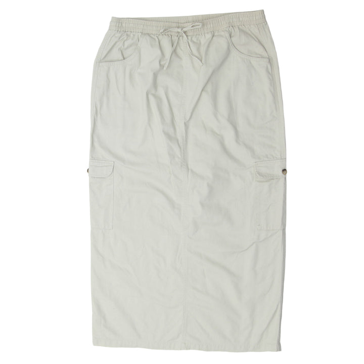 Y2K Cargo Drawstring Maxi Skirt