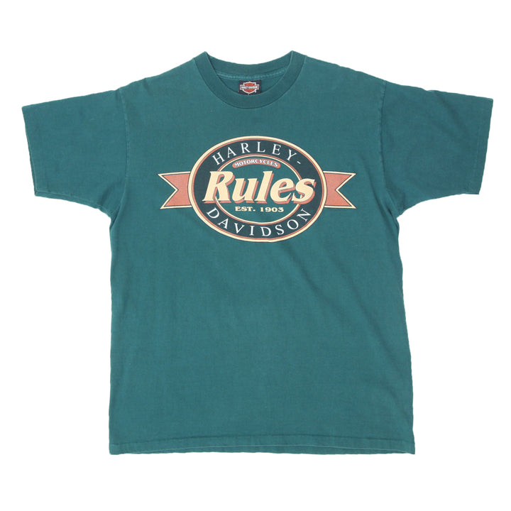 Vintage Harley Davidson Easyriders Texas T-Shirt Single Stitch Made in USA L