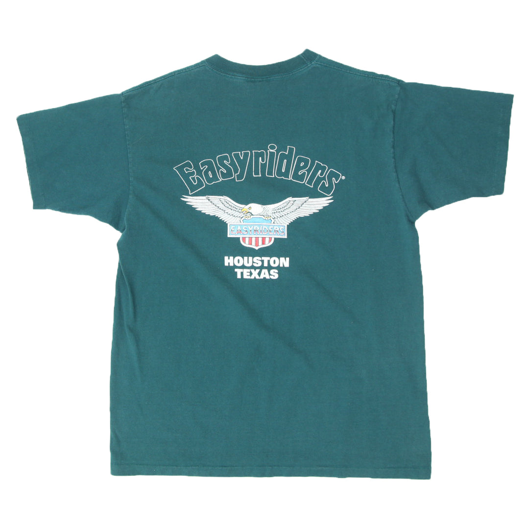 Vintage Harley Davidson Easyriders Texas T-Shirt Single Stitch Made in USA L