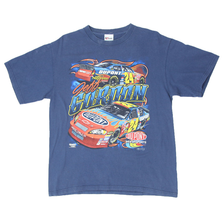 Vintage Jeff Gordon 24 DuPont Nascar T-Shirt Navy Blue Chase L - Migration_T-Shirts - B2G1, Category_Default Category/VINTAGE, Category_Default Category/VINTAGE/MEN
