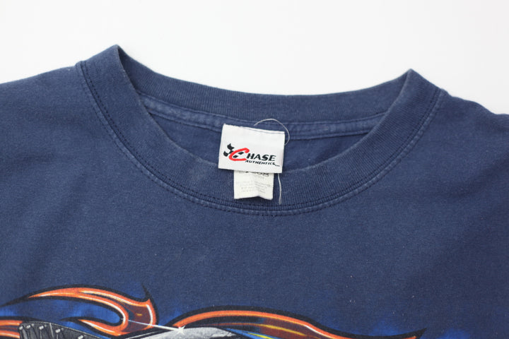 Vintage Jeff Gordon 24 DuPont Nascar T-Shirt Navy Blue Chase L - Migration_T-Shirts - B2G1, Category_Default Category/VINTAGE, Category_Default Category/VINTAGE/MEN - back view