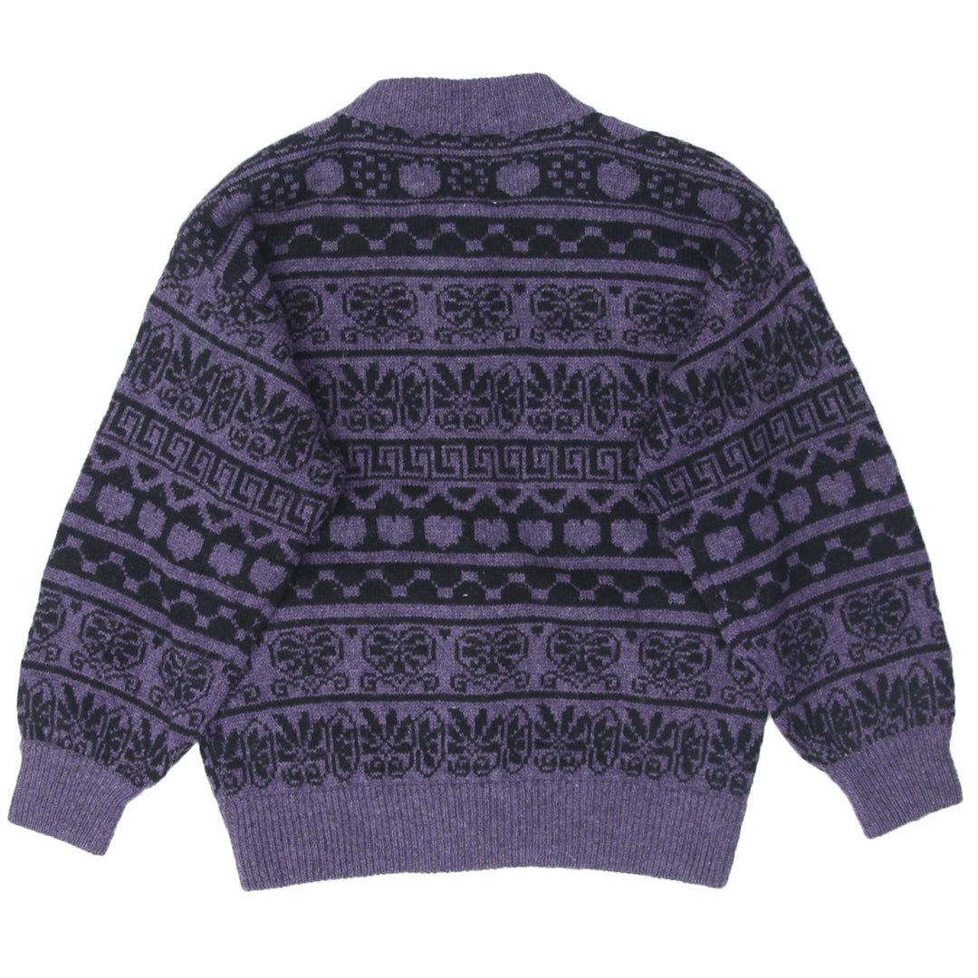 Vintage La Salino Shetland Wool Sweater Cardigan Ladies