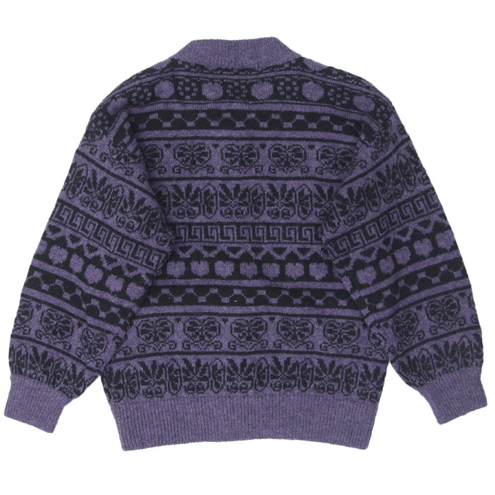 Vintage La Salino Shetland Wool Sweater Cardigan Ladies