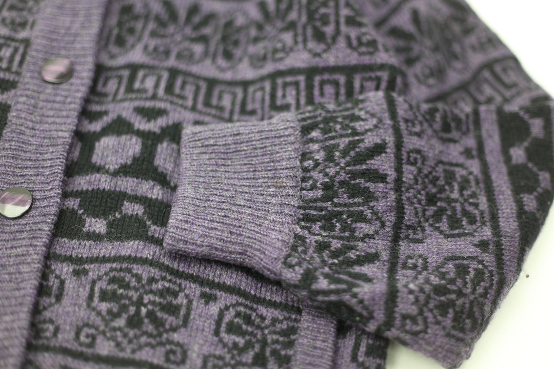 Vintage La Salino Shetland Wool Sweater Cardigan Ladies