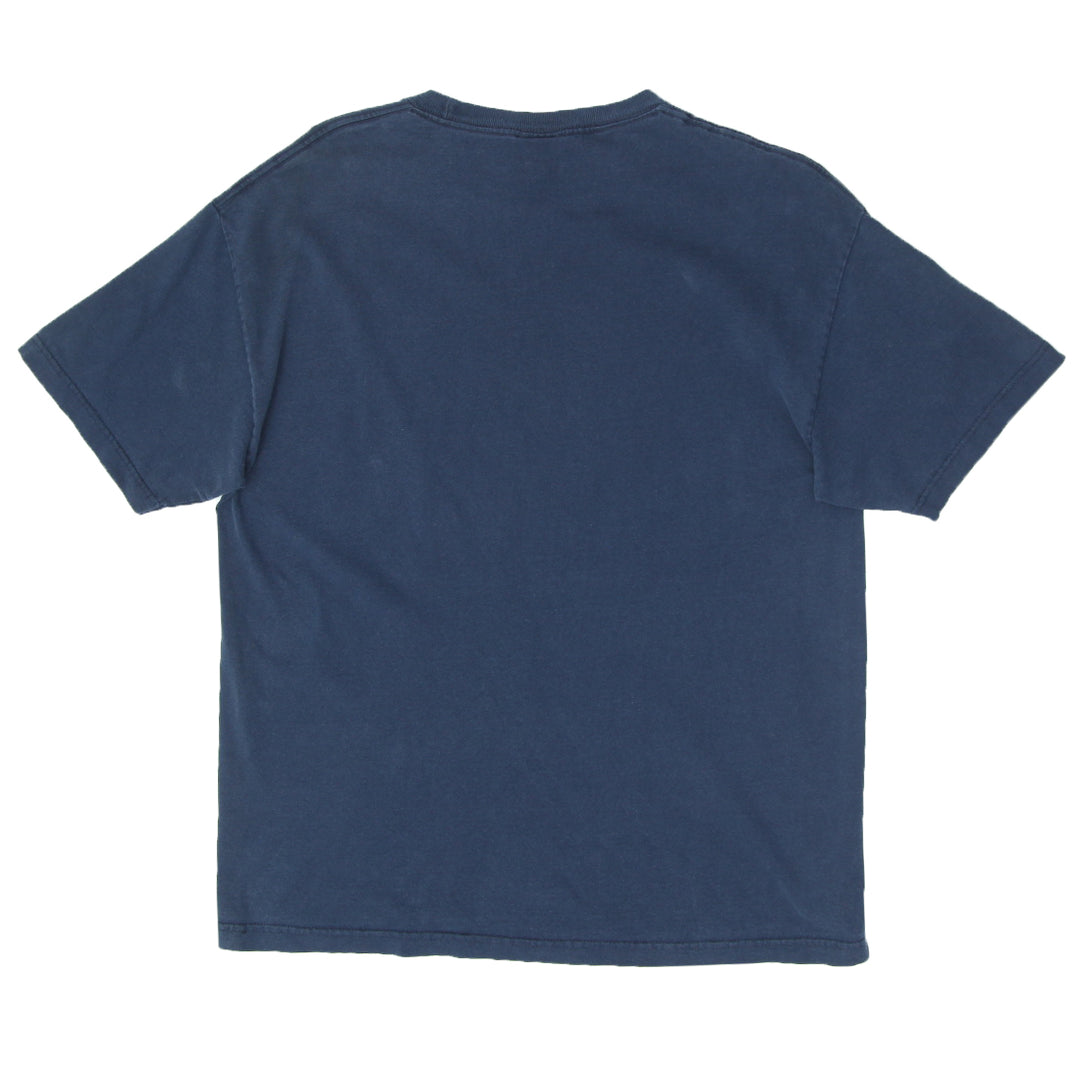 Vintage Kennedy Space Center Achievements In U.S Space T-Shirt Navy Blue XL