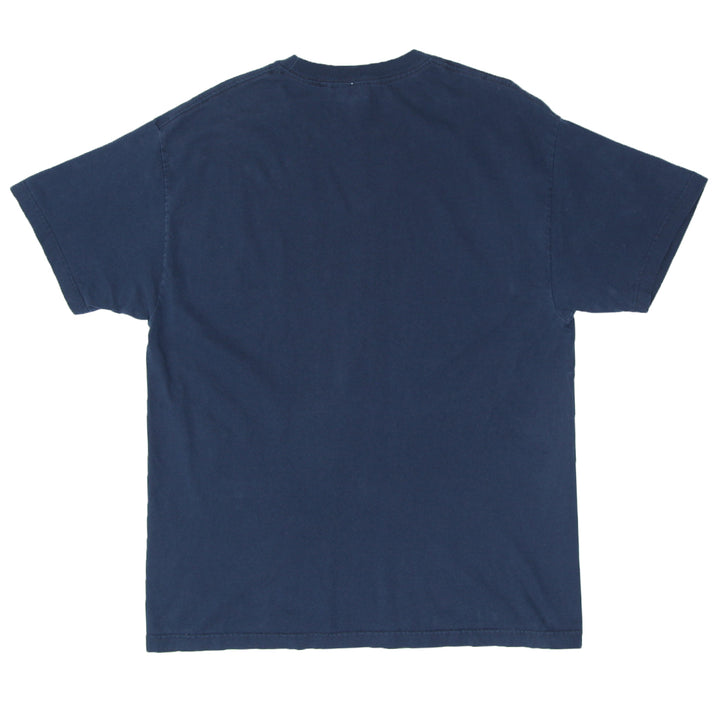 1998 Vintage The History of Space Flight T-Shirt Navy Blue Cotton Expressions XL - Migration_T-Shirts - B2G1, Category_Default Category/VINTAGE, Category_Default Category/VINTAGE/MEN - side view