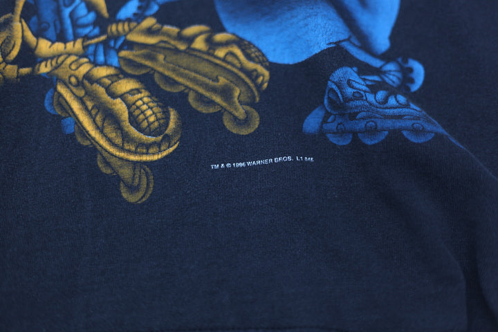 1996 Vintage Warner Bros Martin the Martian T-shirt Black Looney Tunes XXL