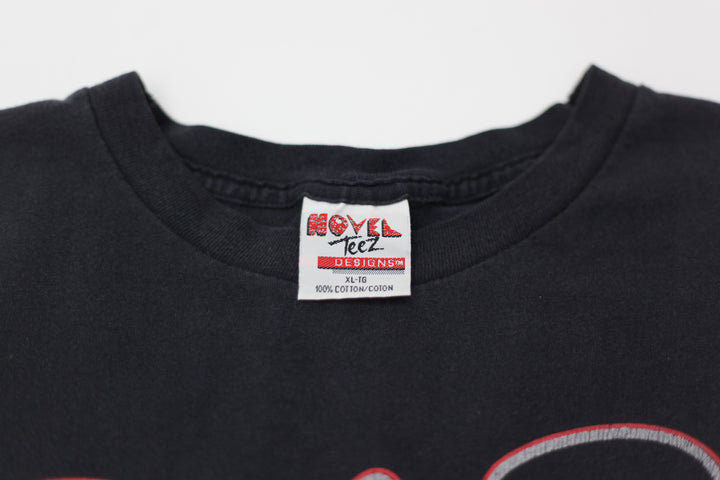 Vintage Red Dog Beer Bulldog T-shirt Single Stitch Novel Teez Black XL